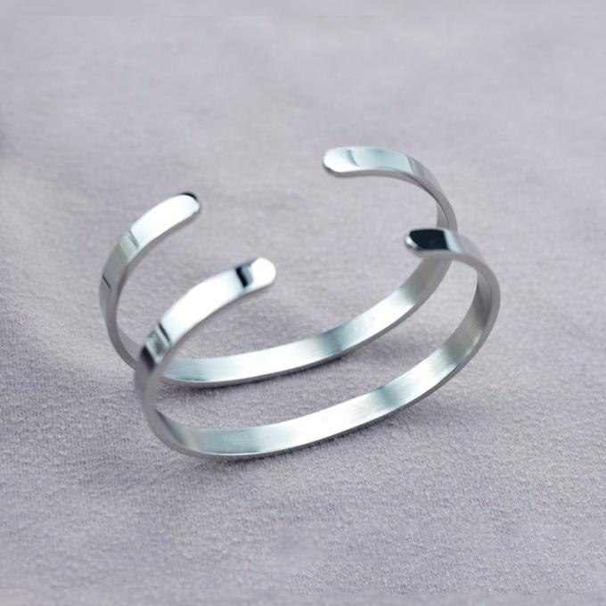 Женщин браслета Bangle шарма нержавеющей стали браслета моды браслеты женщин Bangles С-образных открытых изготовленные на заказ
