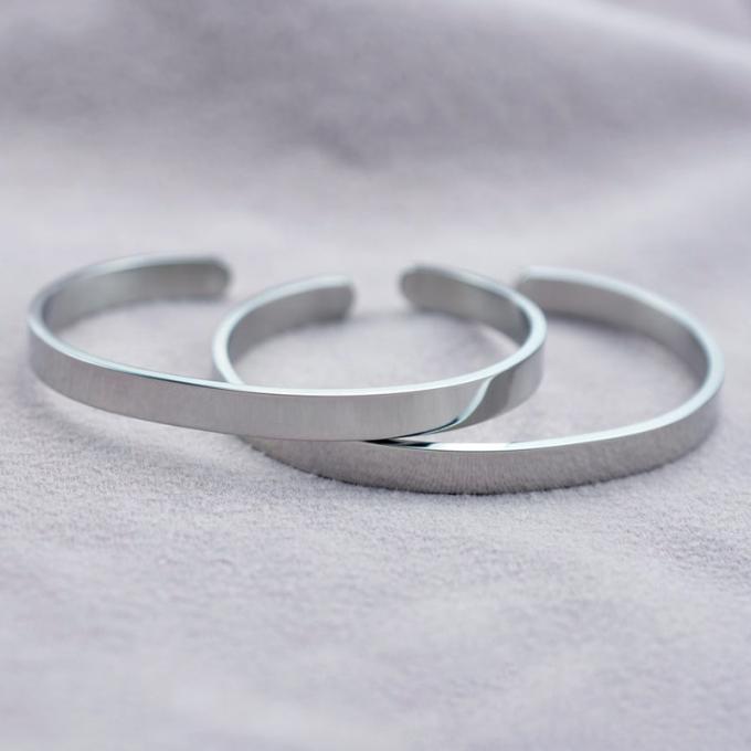 Женщин браслета Bangle шарма нержавеющей стали браслета моды браслеты женщин Bangles С-образных открытых изготовленные на заказ