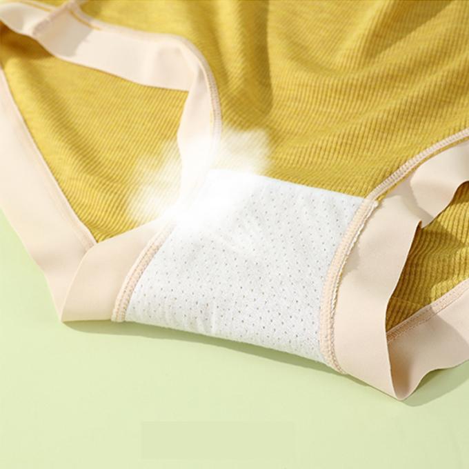Хлопок Traceless талии оптовой девушки средний Breathable плюс нижнее белье размера 3 слоя протекает трусы женщин доказательства