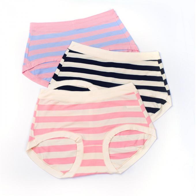 Оптовые режимные Striped трусы для Breathable японского стиля дам удобное плюс нижнее белье женщин размера