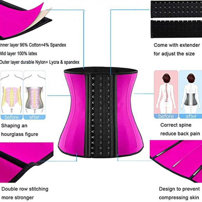 Оптовый профилировщик тела часов корсетов пояса спорта латекса Underbust женщин плюс подарок размера для поясов талии мамы
