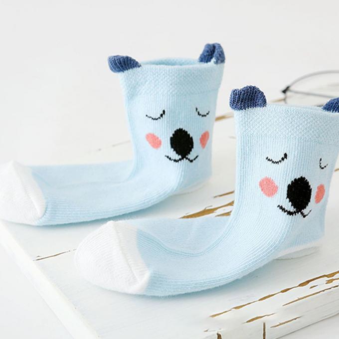 Носки младенца Newborn хлопка хлопка носков ребенка мультфильма носков младенца милого сумасшедшего смешного Newborn изготовленные на заказ