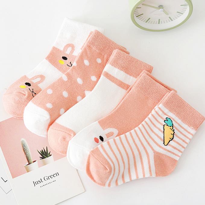 Носки младенца Newborn хлопка хлопка носков ребенка мультфильма носков младенца милого сумасшедшего смешного Newborn изготовленные на заказ