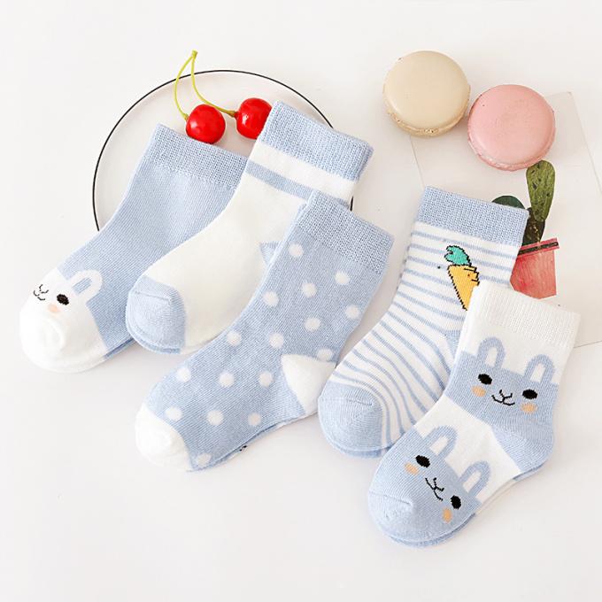 Носки младенца Newborn хлопка хлопка носков ребенка мультфильма носков младенца милого сумасшедшего смешного Newborn изготовленные на заказ
