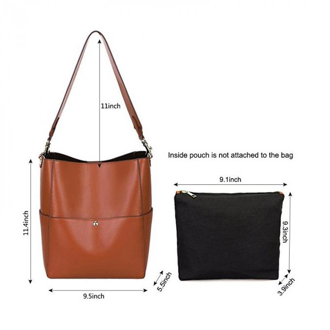 Сумка кожаной сумки женщин плеча европейская и американская cowhide офиса tote высоко фасонировала кожу сумок tote