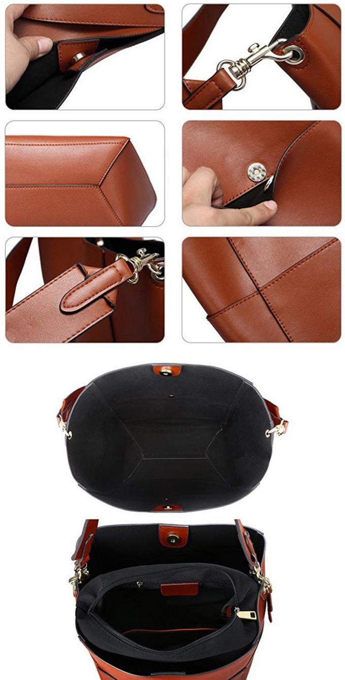 Сумка кожаной сумки женщин плеча европейская и американская cowhide офиса tote высоко фасонировала кожу сумок tote