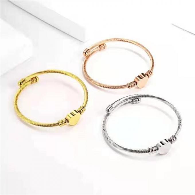 Золото браслета Bangles дизайнеров нержавеющей стали Bangles моды покрыло женщин Bangle