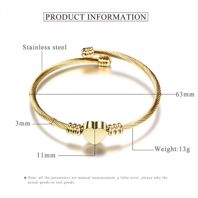 Золото браслета Bangles дизайнеров нержавеющей стали Bangles моды покрыло женщин Bangle