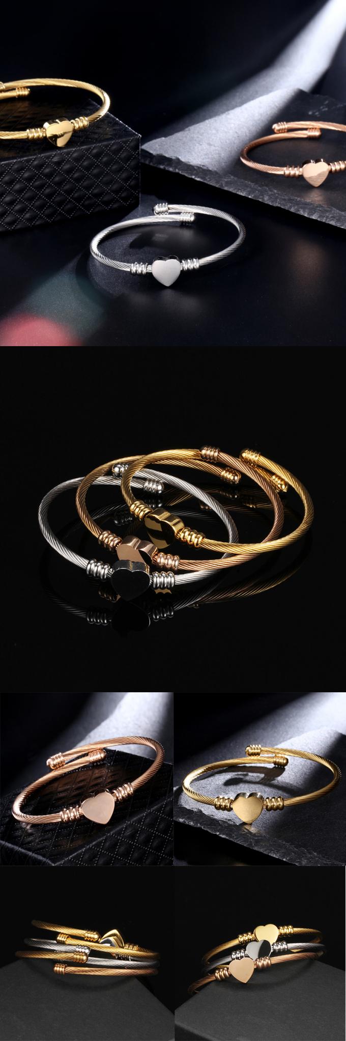 Золото браслета Bangles дизайнеров нержавеющей стали Bangles моды покрыло женщин Bangle
