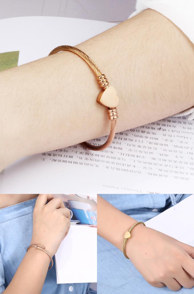 Золото браслета Bangles дизайнеров нержавеющей стали Bangles моды покрыло женщин Bangle