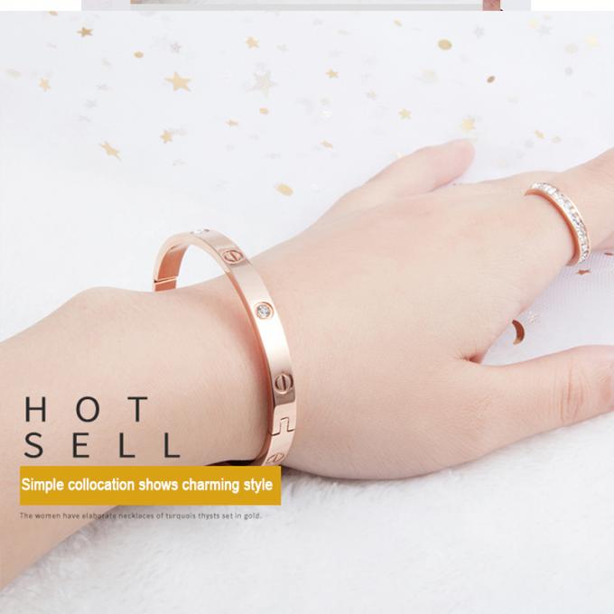 Золото женщины роскошных bangles Bangles и кольца дам нержавеющей стали Bangles шарма покрыло
